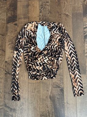 Long Sleeve Wrap Top